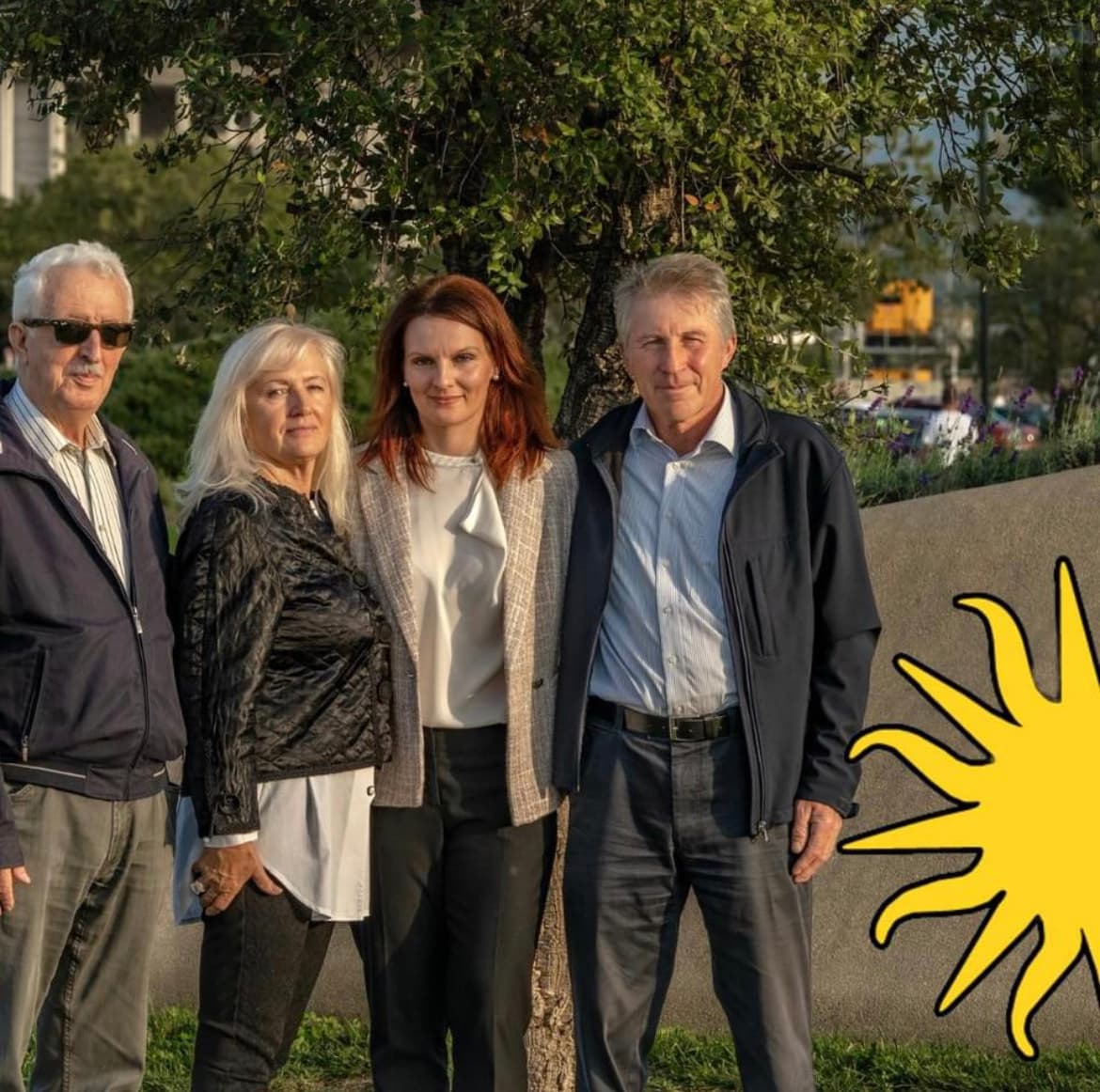 Slobodan Popovič, Rožana Viler, Anja Pečič, Vilij Bržan